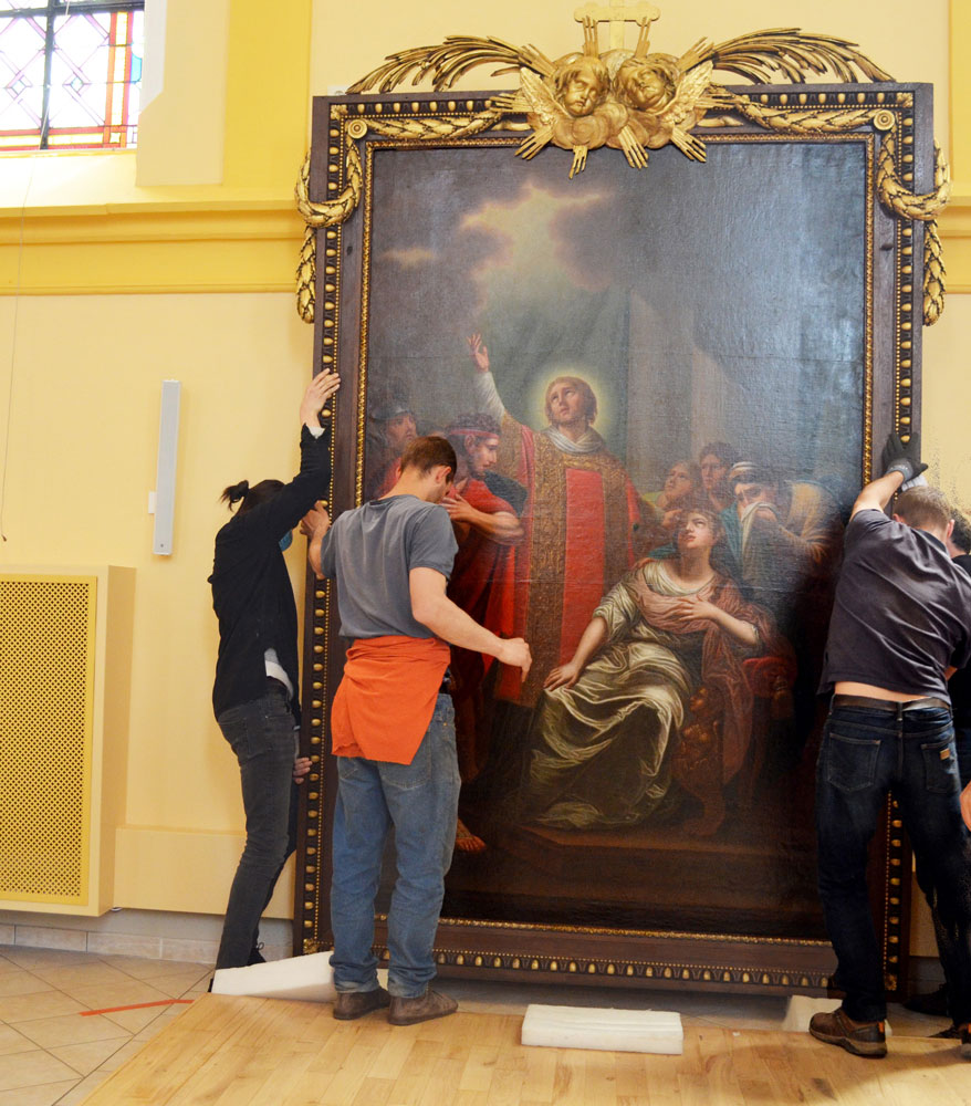 Le retour de Saint Cyriaque dans son église