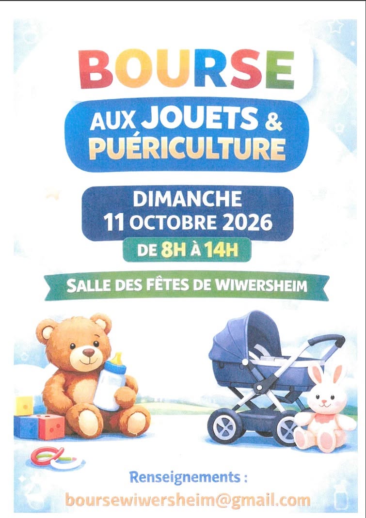 bourse aux jouets & puériculture de l'association Wiwaces