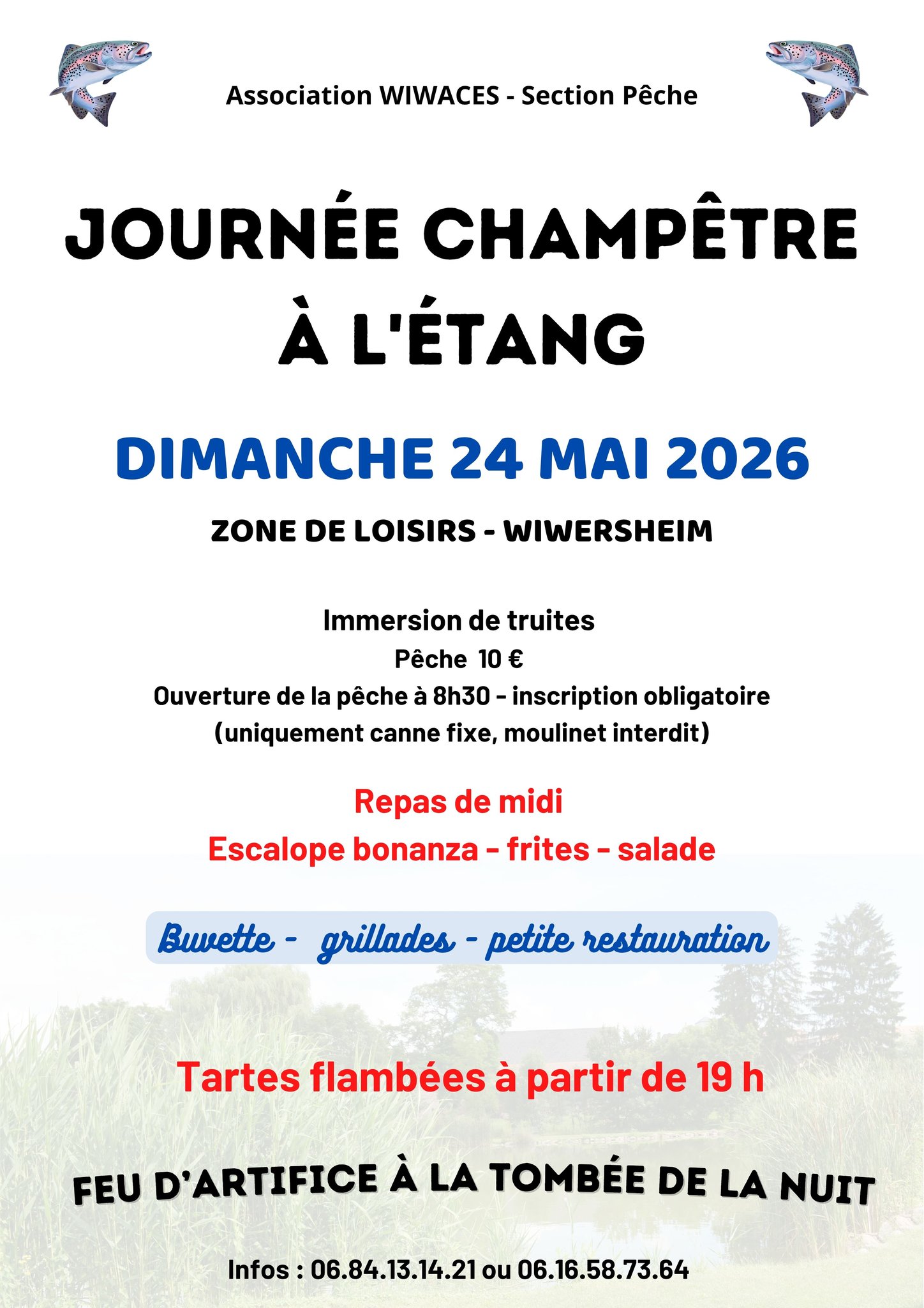 Journée champêtre à l'étang Dimanche 24 mai 2026